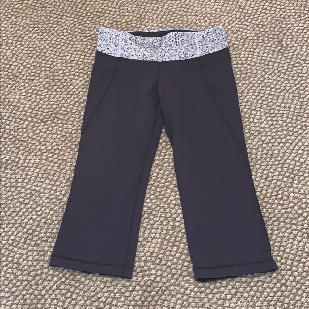 Dark Grey Cropped Wide Leg Lululemon Leggings
